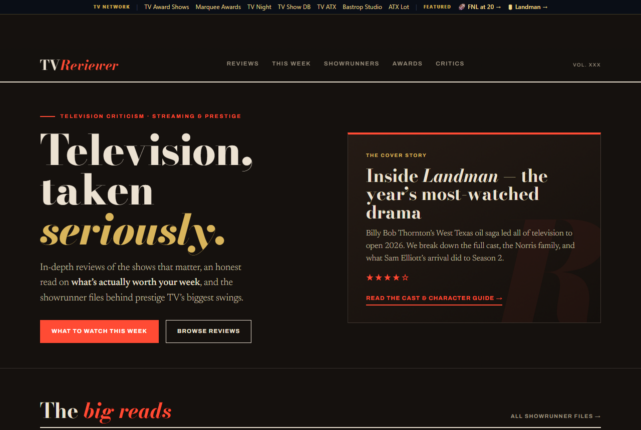 TVReviewer — The Review